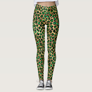 Legging Série Emerald e Safari Dourado Design 8
