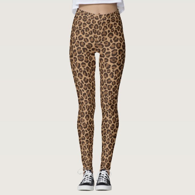 Legging Série Leopardo Clássica Design 12 (Frente)