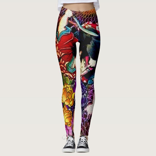Legging Serpente de combate do samurai (Frente)