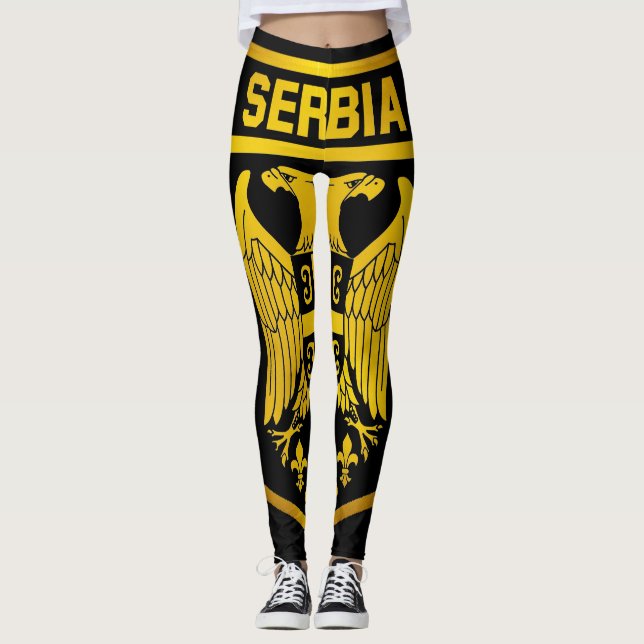 Legging Sérvia emblema (Frente)