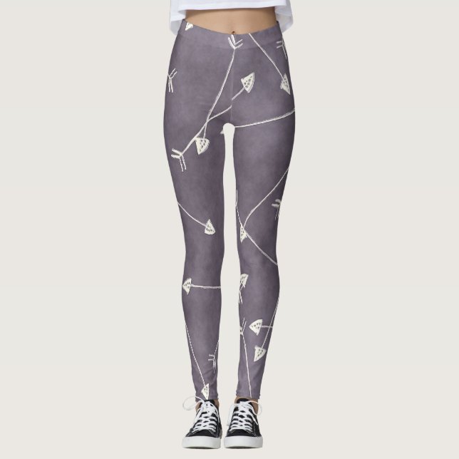 Legging Setas de cinza escandalosas (Frente)