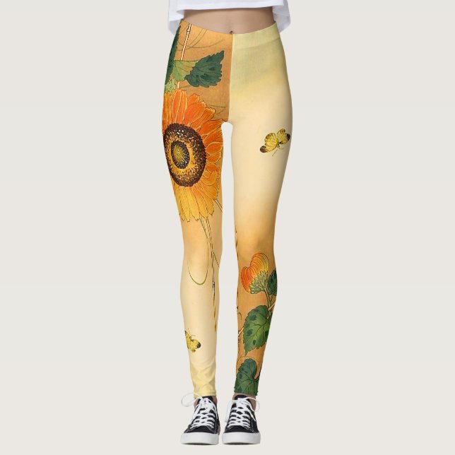 Legging SFOROWER, BUTTERFLY,VERDE SAI DO FÃ Japonês (Frente)