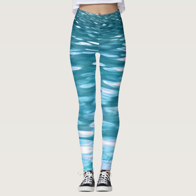 Legging Shimmer Teal (Frente)