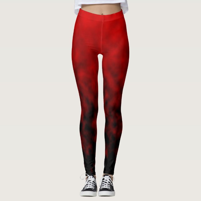 Legging Silêncio de Cinza Vermelha (Frente)