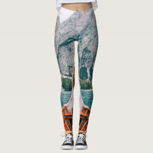 Legging Silhouette Woman Alpha Lake Nature