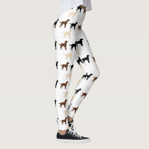 Legging silhuetas da cor de labrador retriever