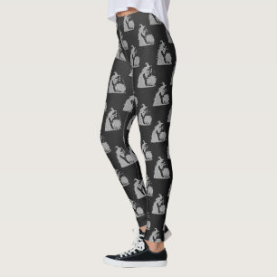 Legging Silver Witch e Cauldron Halloween