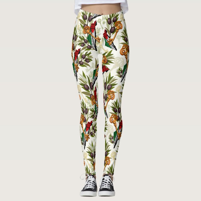 Legging Símbolo chave palestino do direito de retorno (Frente)