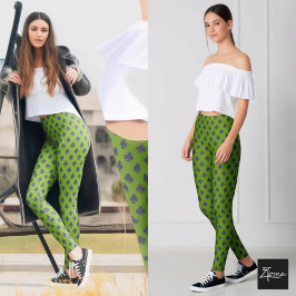Legging Símbolo Clube Padrão Verde Claro