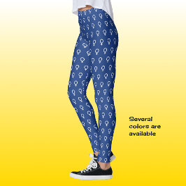 Legging Símbolo feminista azul
