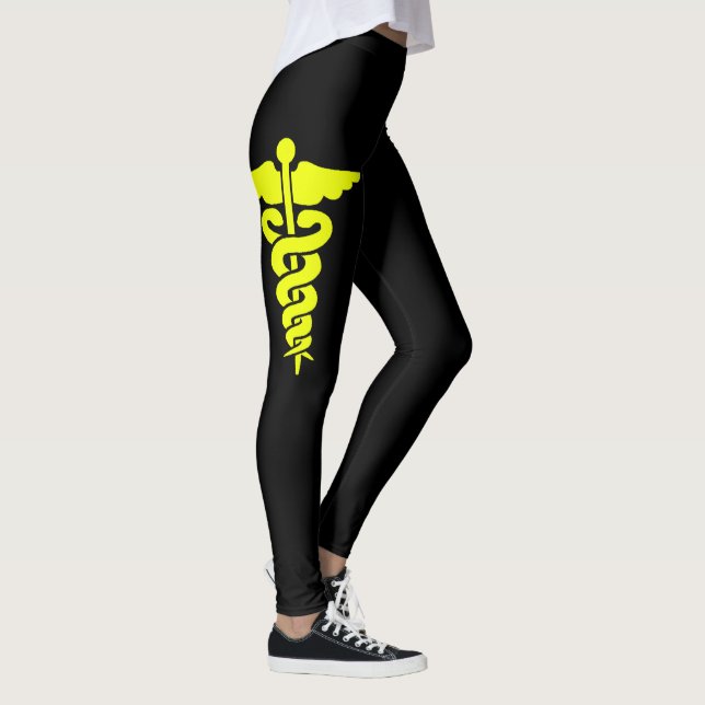 Legging Símbolo médico amarelo (Direita)
