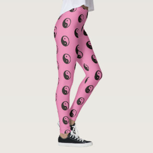 Legging Símbolo Yin Yang - desenho de tatuagem sólido
