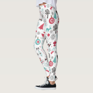Legging Símbolos de Natal sem descontinuidades