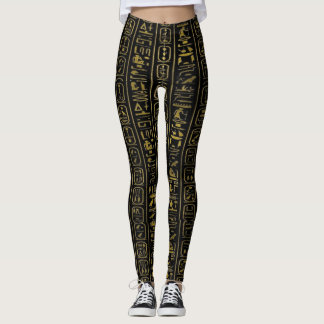 Legging Símbolos egiptológicos hieróglifos antigos do Egit