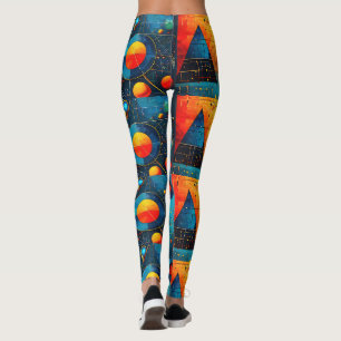 Legging Símbolos Geométricos Abstrato #06.