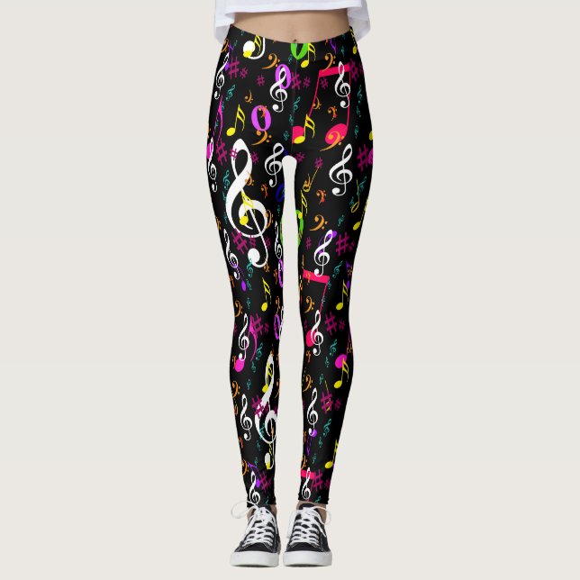 Legging Símbolos Musicais Design (Frente)