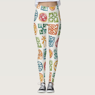 Legging Símbolos Padrões sem costura