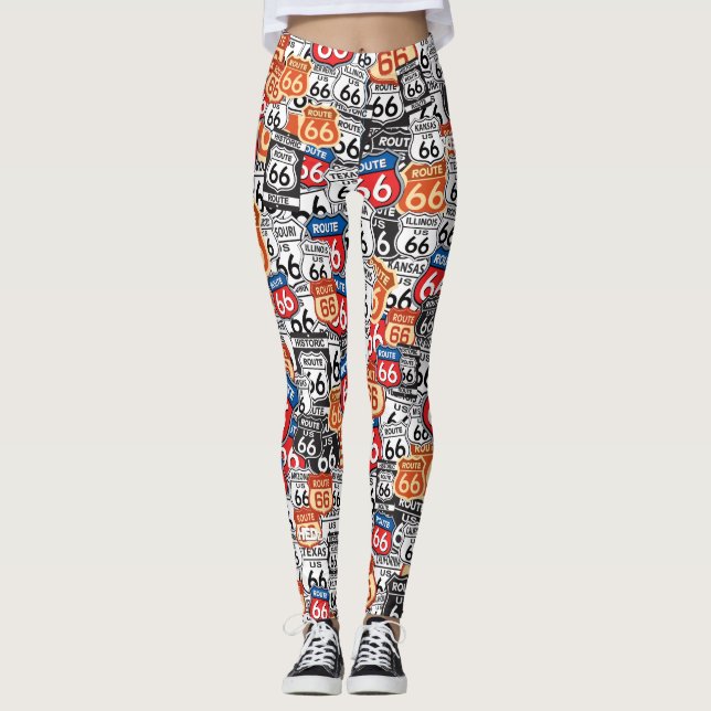 Legging Sinais de estrada 66 (Frente)