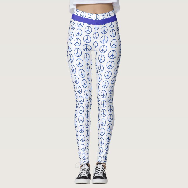 Legging Sinal de Paz em Azul (Frente)