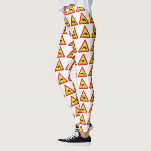 LEGGING SINAL DE TRÁFEGO DE PASSAGEM DE PESSOAS SECAS