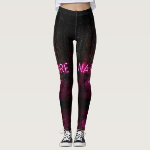 Legging Sinal magenta da natureza neon-magenta da floresta