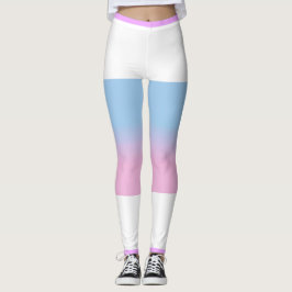 Legging Sinalizador Bigender Cor de Rosa Azul, Branco, LGB