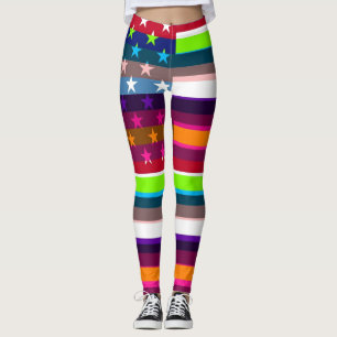 Legging Sinalizador Colorido Americano