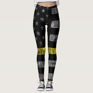 Legging Sinalizador de Linha Amarelo Fino do Dispatcher