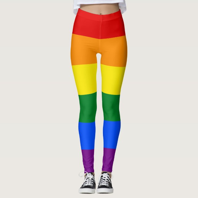 Legging Sinalizador do Orgulho Arco-Íris (Frente)