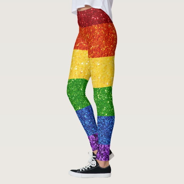 Legging Sinalizador do Orgulho Arco-Íris LGBT (Esquerda)