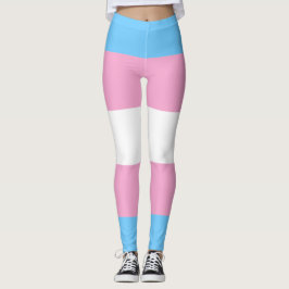 Legging Sinalizador Transgênero Azul Cor-de-rosa Branco LG