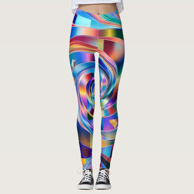 Legging Sinfonia Espiral Prismática (Frente)
