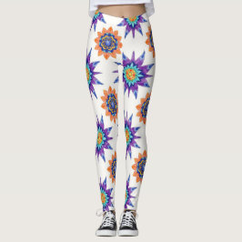 Legging Sinos de Kettle Mandalas Florais Padrão Sem Costur