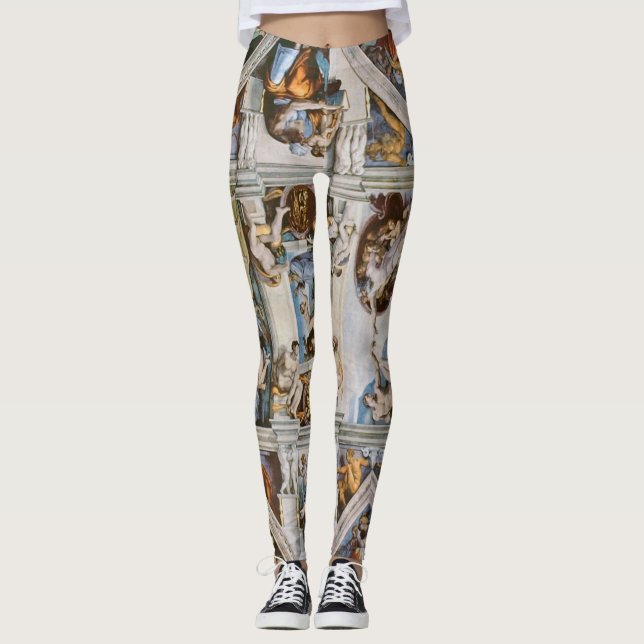 Legging Sistine Chapel Ceiling Michelangelo (Frente)
