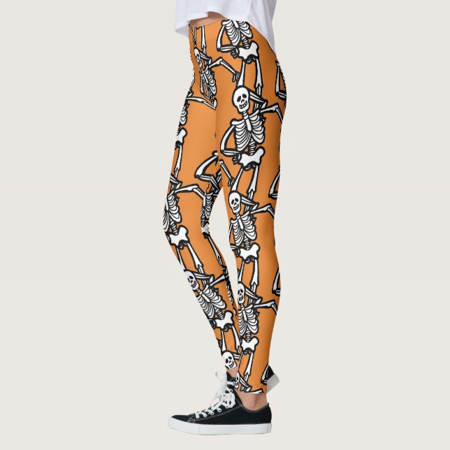 Legging Skeletons Casual Halloween (Esquerda)