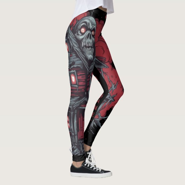 Legging Skulltop Manor: Um Pesadelo Liberado (Direita)