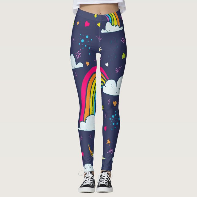Legging Sky with Sun and Rainbows (Frente)