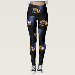 Legging SlipperyJoe Hanukkah natureza-morta simbólica feri