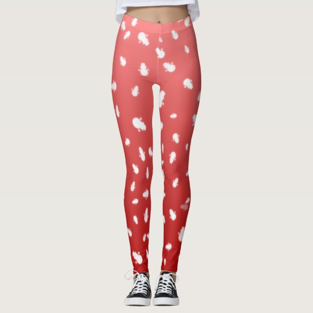 Legging Snowman de Natal (Frente)
