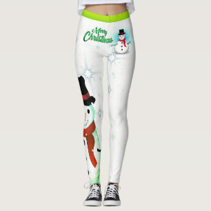 Legging Snowman / Snowflake / White Christmas - (editável