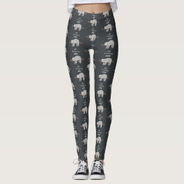 Legging Só passeando por preguiça preguiçosa divertida