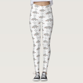 Legging Só passeando por preguiça preguiçosa divertida