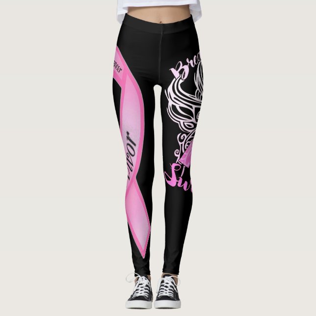 Legging Sobrevivência do Câncer da Mama (Frente)