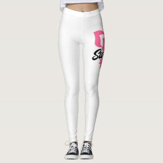 Legging Sobrevivência Fita Rosa Fita Sensibilização para o