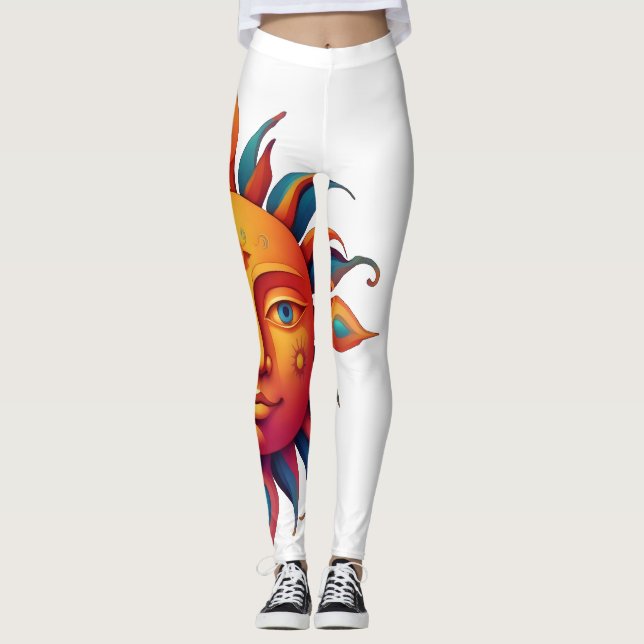 Legging Sol psicodélico - (Frente)