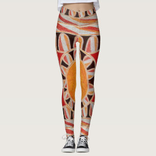 Legging SOLAR ENERGY Abstrato Geométrico Vermelho SOLAR