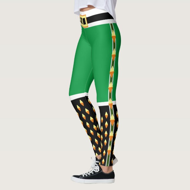 Legging Soldado de Natal Novelty Green Elf (Esquerda)