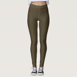 Legging Solid Mocha Brown