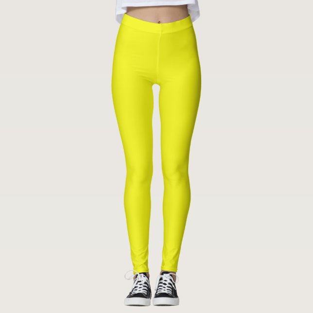 Legging Solid Neon Yellow (Frente)