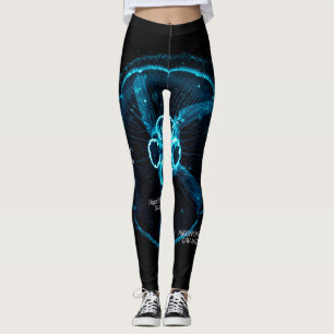 Legging Sombra de Água-Viva Brilhante